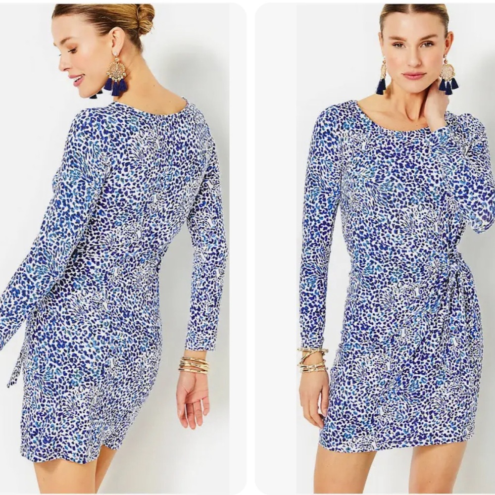 Lilly Pulitzer Bryson Long Sleeve Jersey Dress xxl nwt - Picture 3 of 6